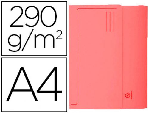 Classificador exacompta em cartolina com bolsa din a4 vermelho 290 gr , Exacompta , 63275 , 3130630476757